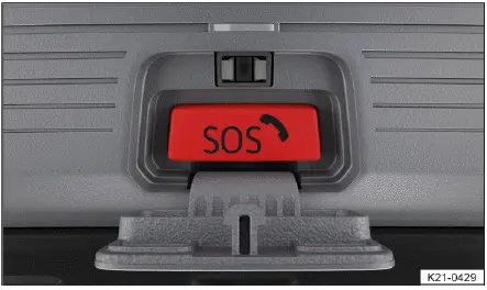 Fig. 2 Dans la console de pavillon : touche du service